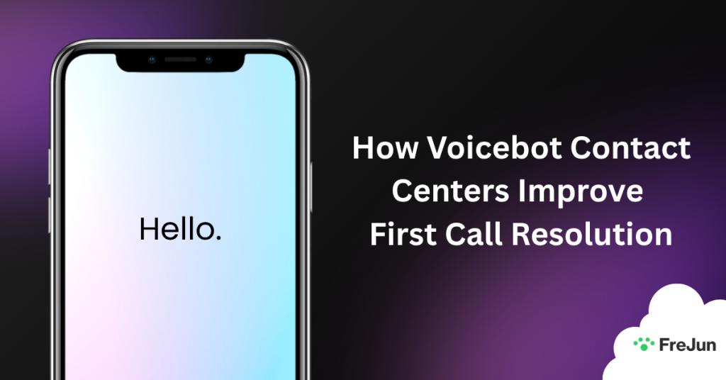 How Voicebot Contact Centers Improve First Call Resolution