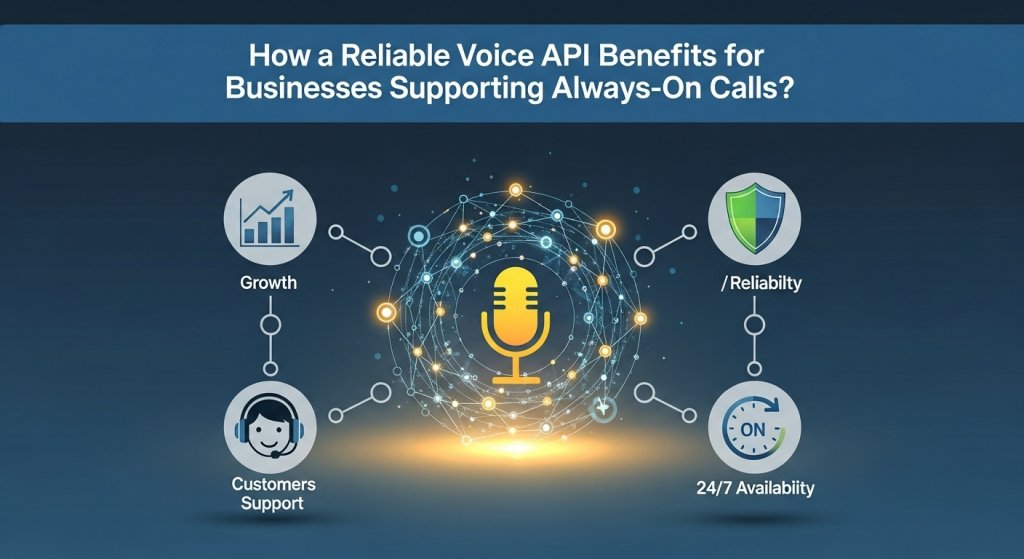 How a Reliable Voice API Benefits for Businesses Supporting Always-On Calls