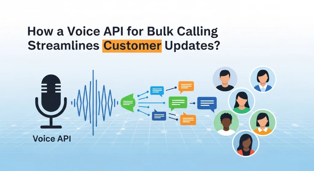 How a Voice API for Bulk Calling Streamlines Customer Updates?