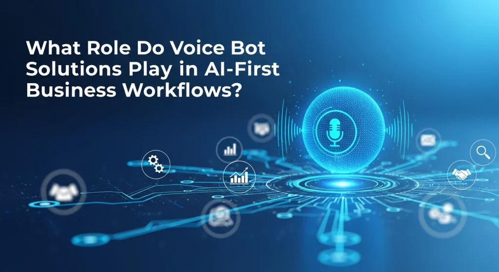 What Role Do Voice bot Solutions Play in AI-First Business Workflows?