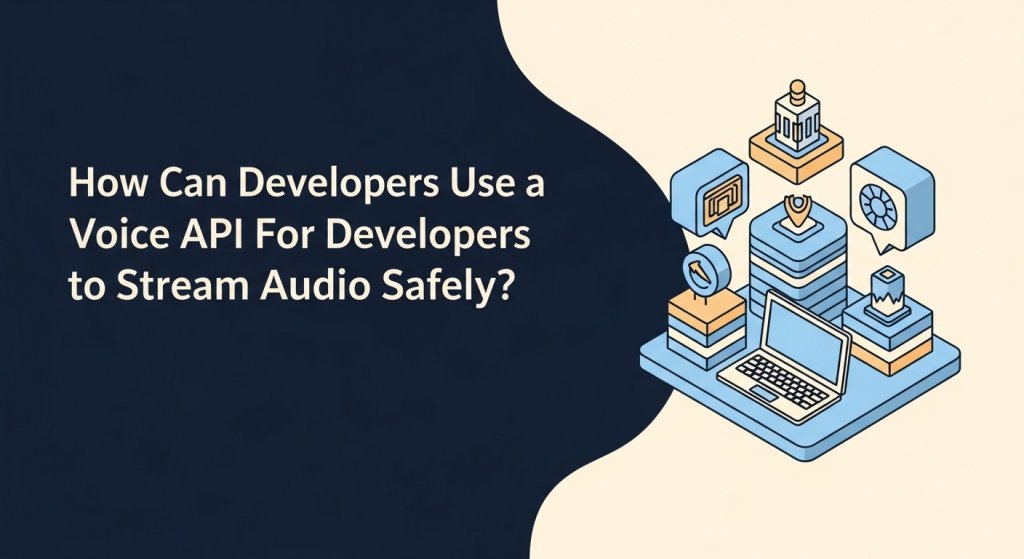 How Can Developers Use a Voice API for Developers to Stream Audio Safely?