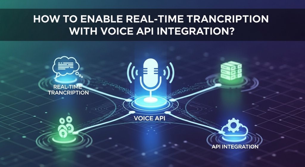 How to Enable Real-Time Transcription with Voice API Integration?